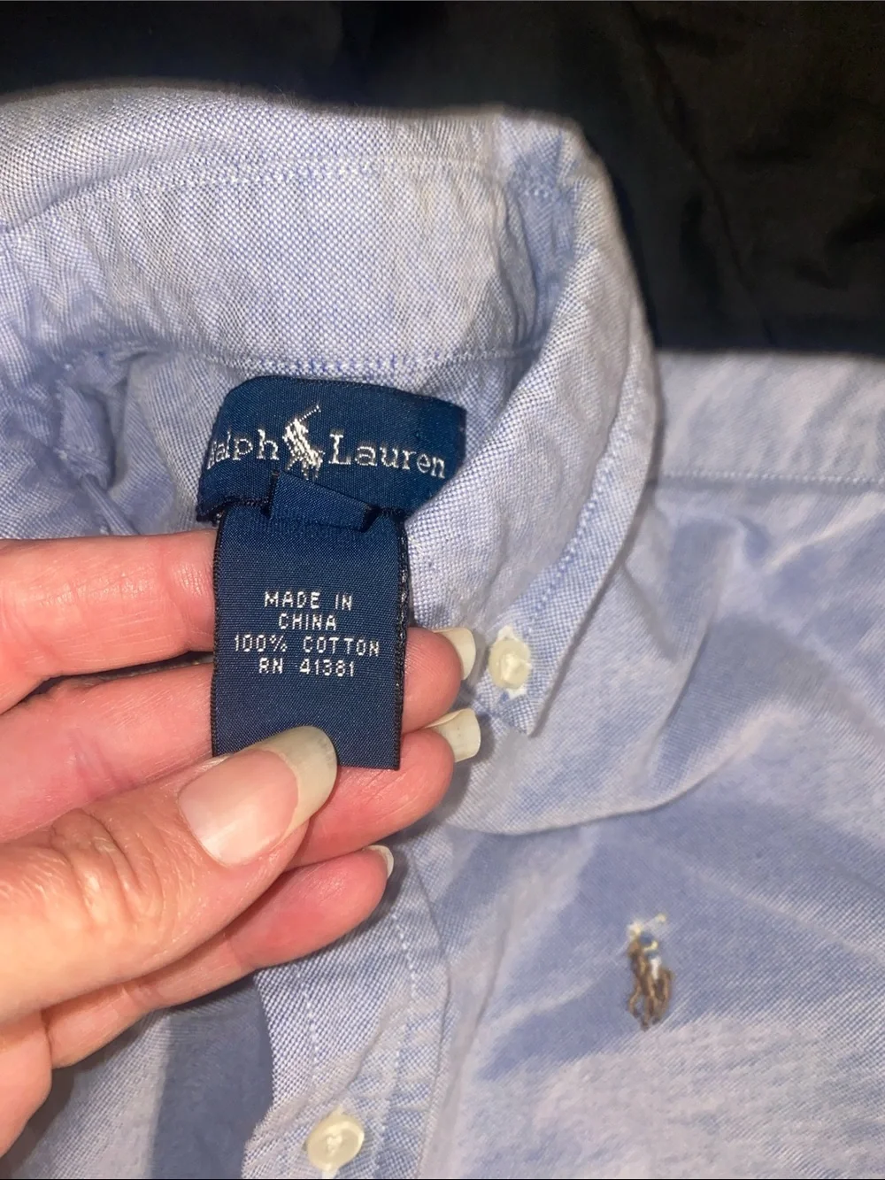 Ralph Lauren Blue Button-Down Oxford Shirt - Boys